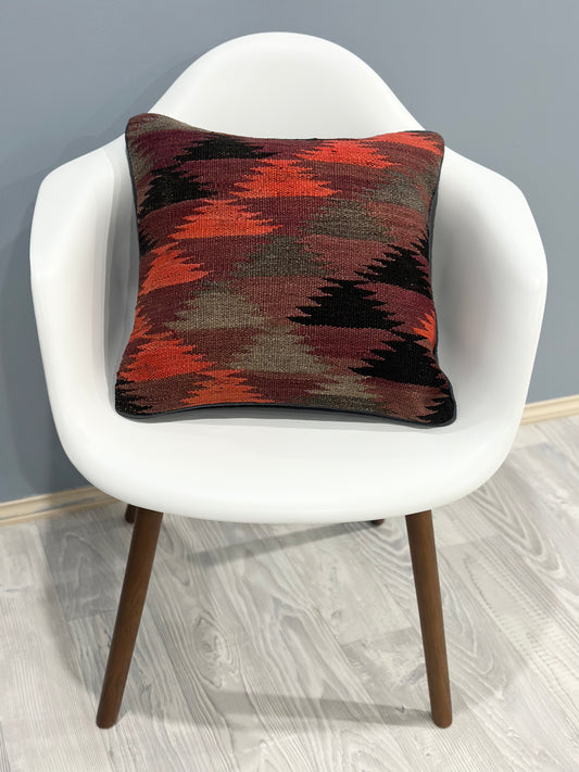 Traditional Kilim Cushion Cover | 45 CM x 45 CM AF#16