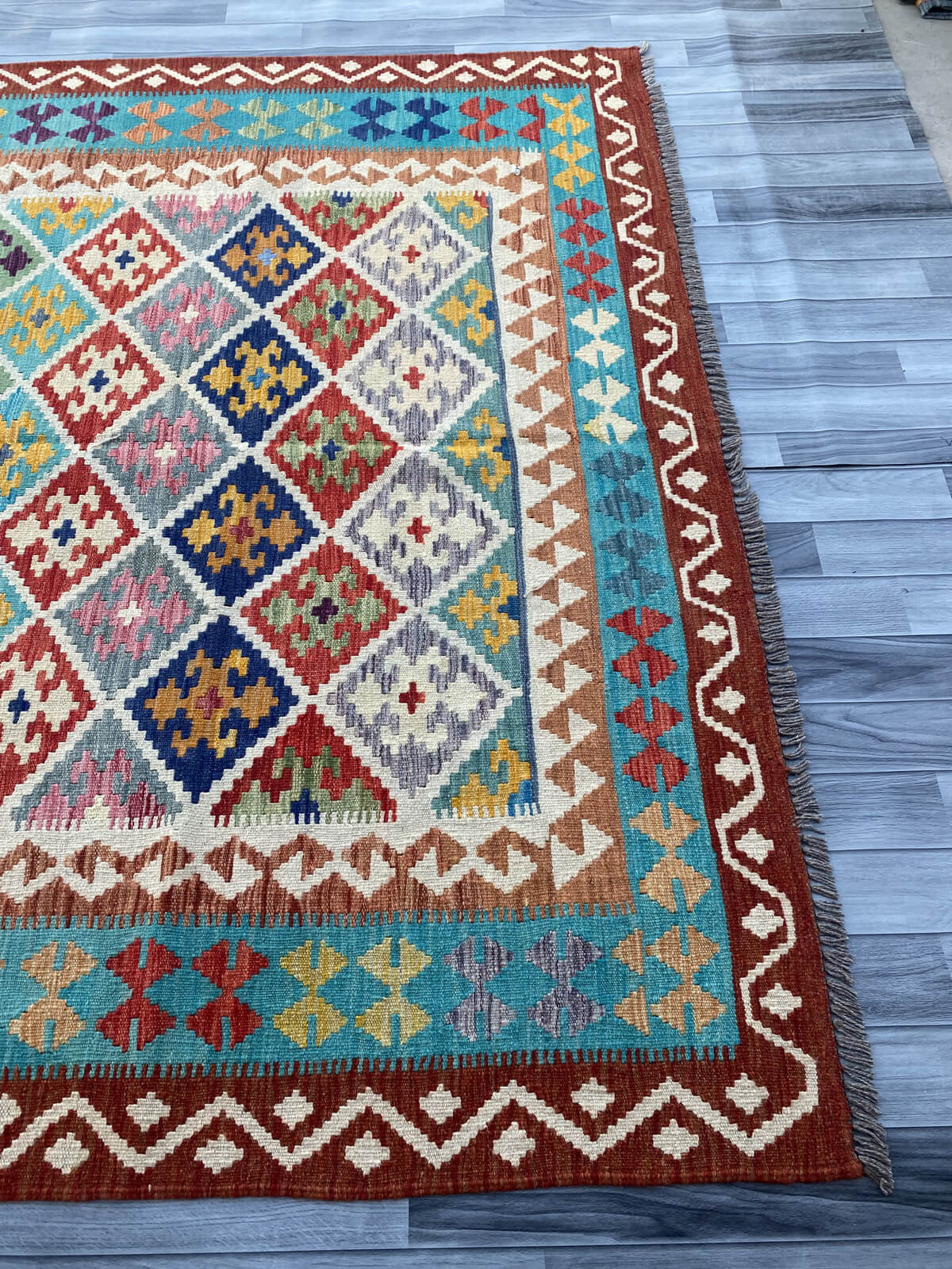 Handmade Flat Weave Kilim Rug  300 cm x 202 cm