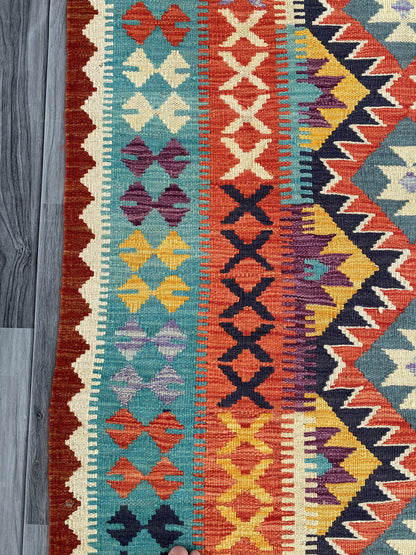 Handmade Afghan Chobi Kilim Rug 203x151 cm KAS#746