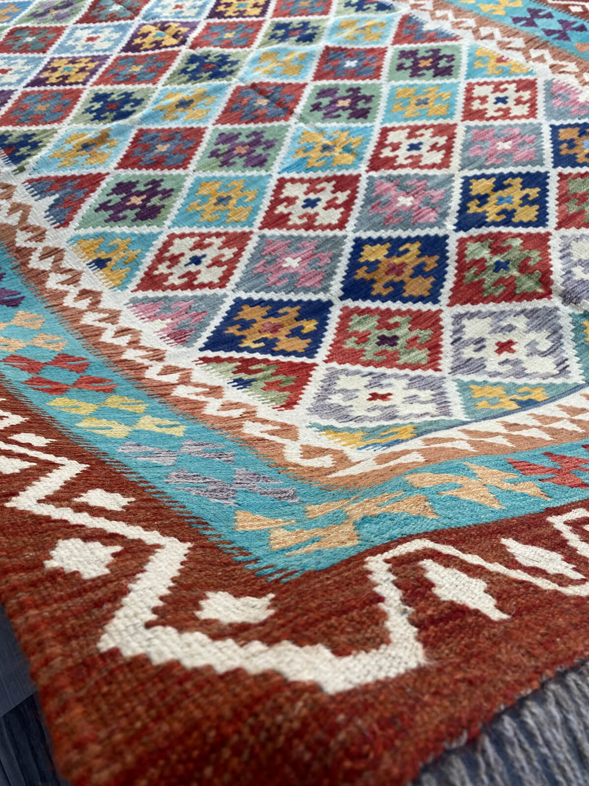 Handmade Flat Weave Kilim Rug  300 cm x 202 cm