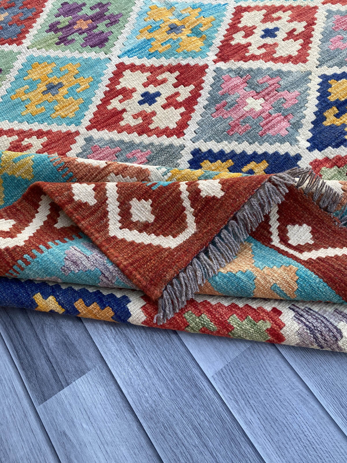 Handmade Flat Weave Kilim Rug  300 cm x 202 cm
