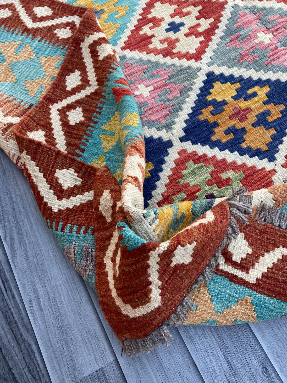 Handmade Flat Weave Kilim Rug  300 cm x 202 cm
