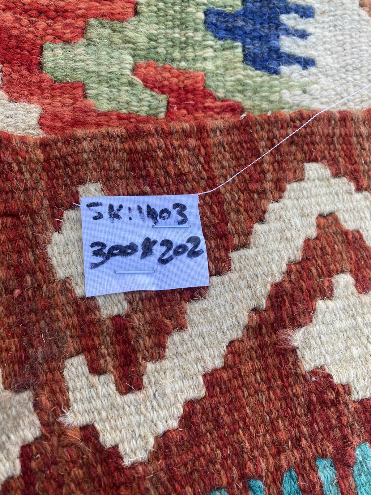 Handmade Flat Weave Kilim Rug  300 cm x 202 cm