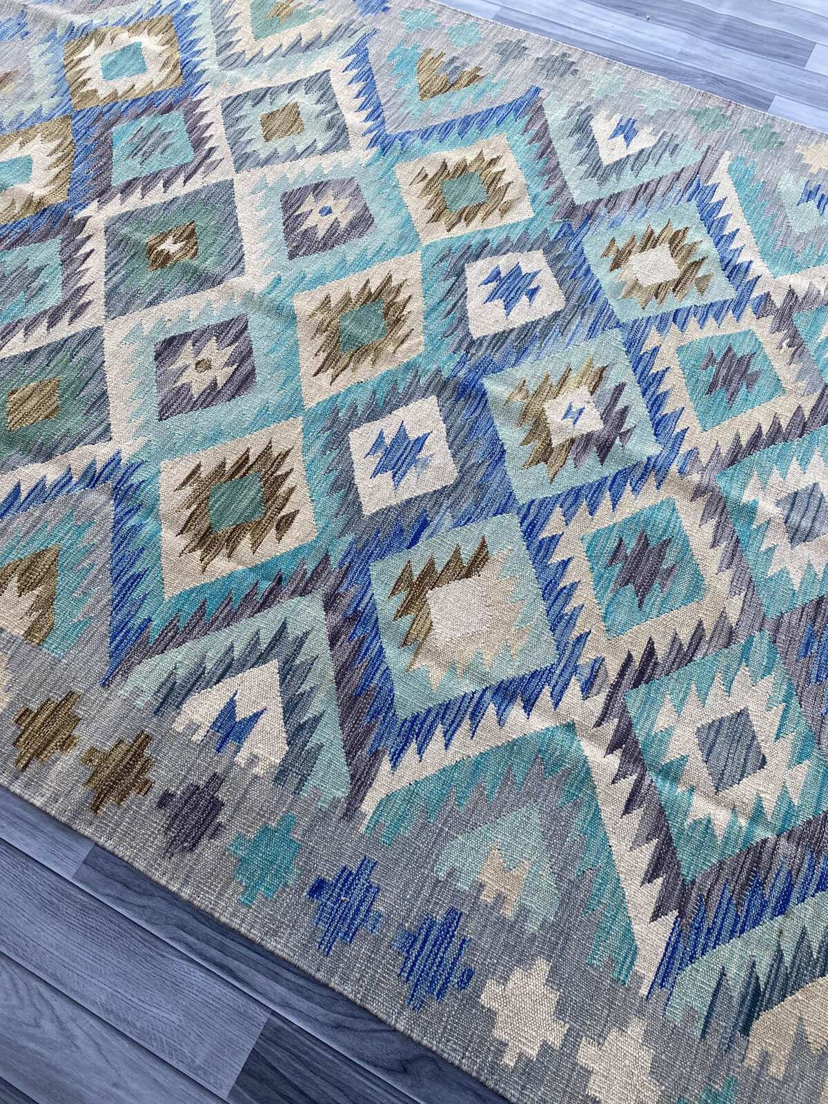 Handmade Flat Weave Kilim Rug ( 235 cm x 172 cm ) SK#1104