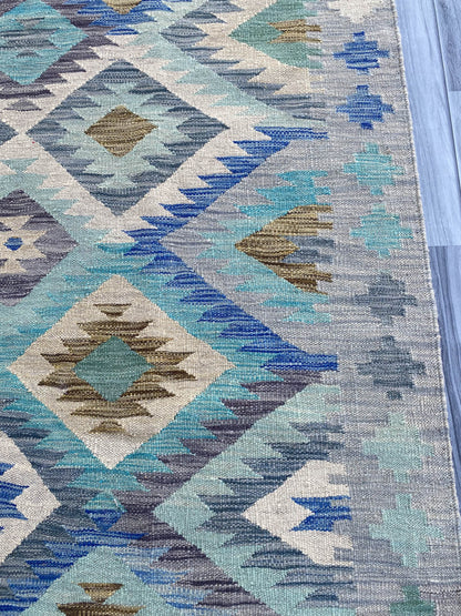 Handmade Flat Weave Kilim Rug ( 235 cm x 172 cm ) SK#1104
