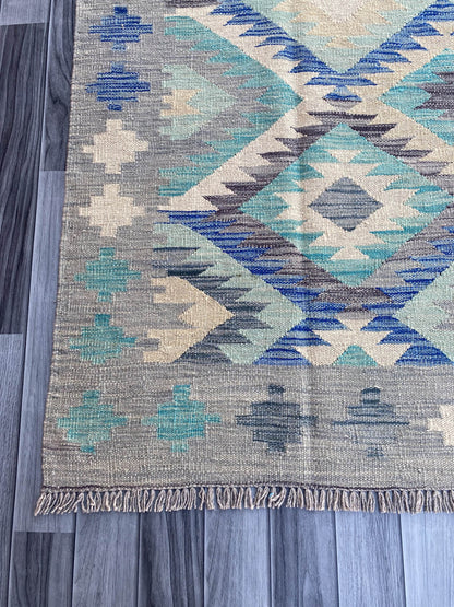 Handmade Flat Weave Kilim Rug ( 235 cm x 172 cm ) SK#1104