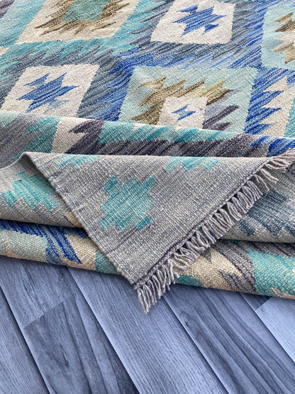 Handmade Flat Weave Kilim Rug ( 235 cm x 172 cm ) SK#1104