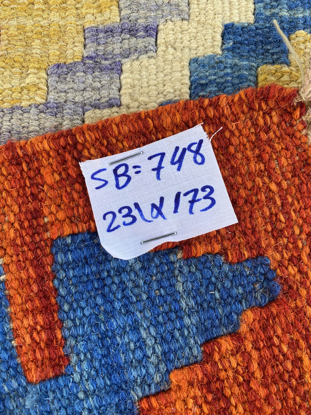 Handmade Afghan Chobi Kilim Rug 231x173 cm KAS#748