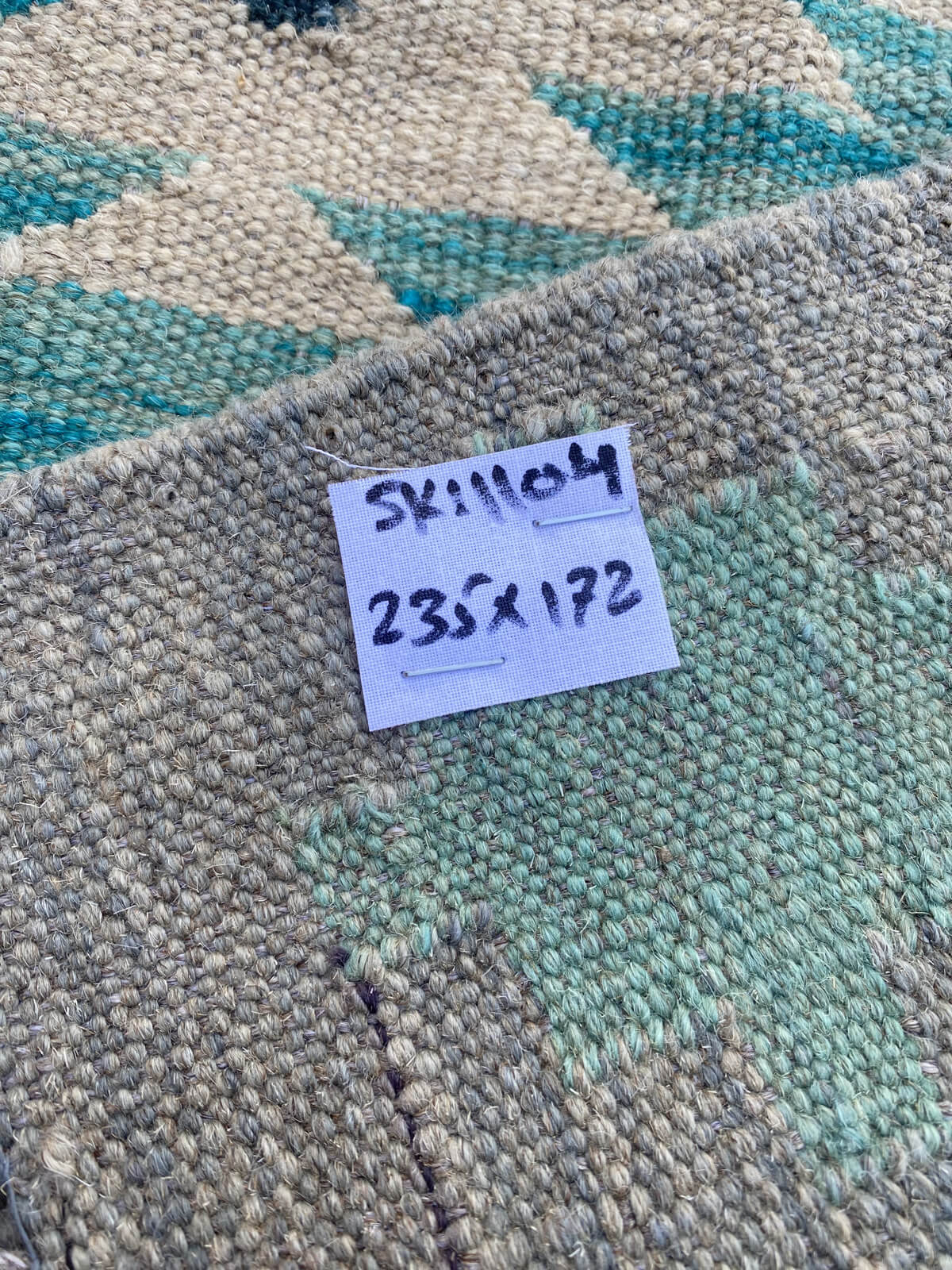 Handmade Flat Weave Kilim Rug ( 235 cm x 172 cm ) SK#1104