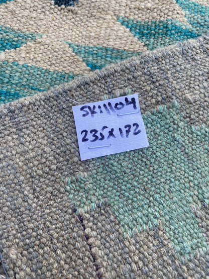 Handmade Flat Weave Kilim Rug ( 235 cm x 172 cm ) SK#1104