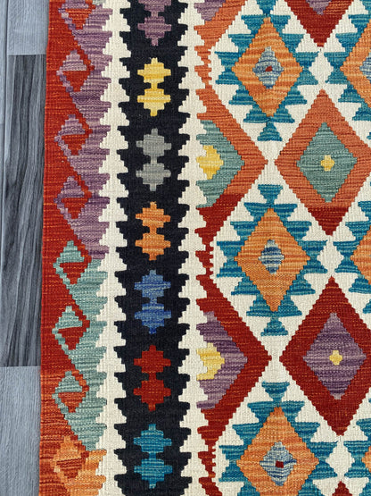 Handmade Afghan Chobi Kilim Rug 272x174 cm KAS#749