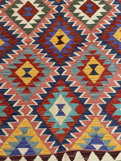 Handmade Afghan Chobi Kilim Rug 211x160 cm KAS#750