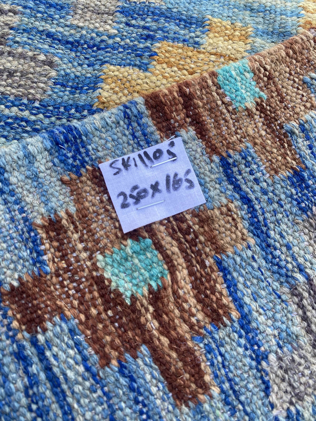 Handmade Flat Weave Kilim Rug  250 cm x 165 cm  SK#1105