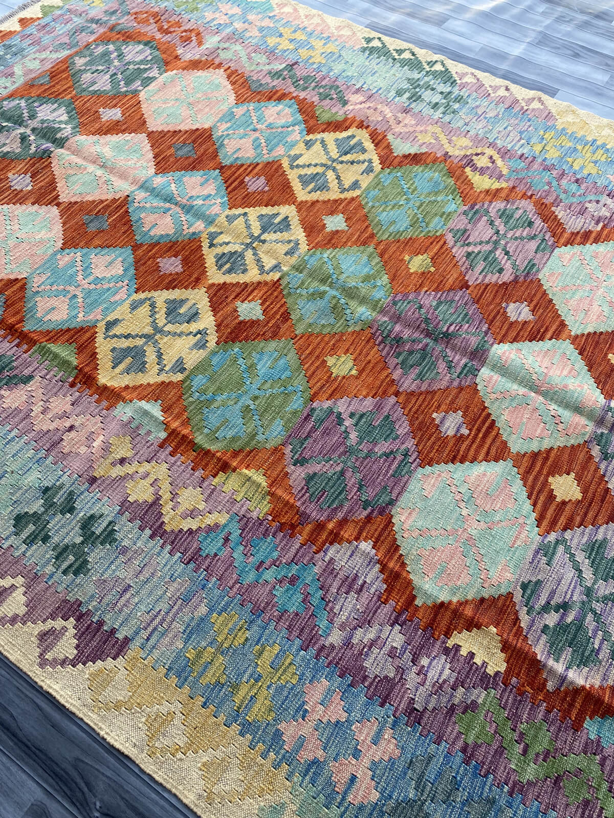 Handmade Flat Weave Kilim Rug 287 cm x 216 cm