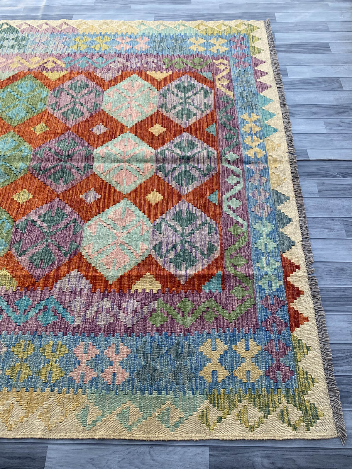 Handmade Flat Weave Kilim Rug 287 cm x 216 cm