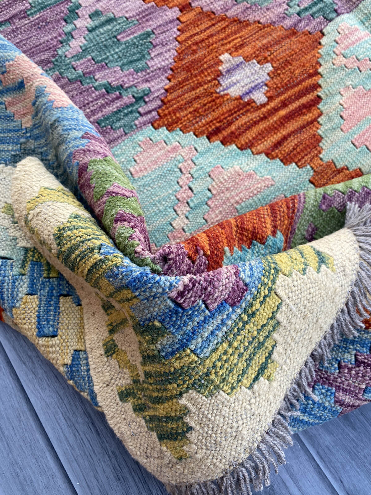Handmade Flat Weave Kilim Rug 287 cm x 216 cm