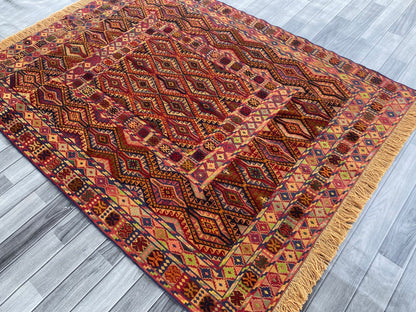 Handmade Fine Quality Meshwani Rug 190 CM x 150 CM ( SS#109)