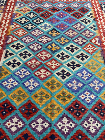 Handmade Flat Weave Kilim Rug ( 307 cm x 198 cm ) SK#1107