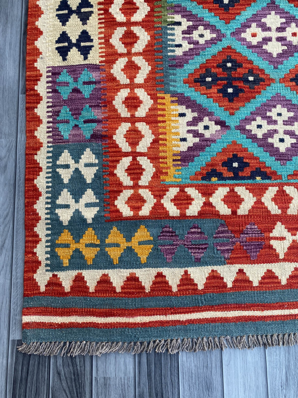 Handmade Flat Weave Kilim Rug ( 307 cm x 198 cm ) SK#1107