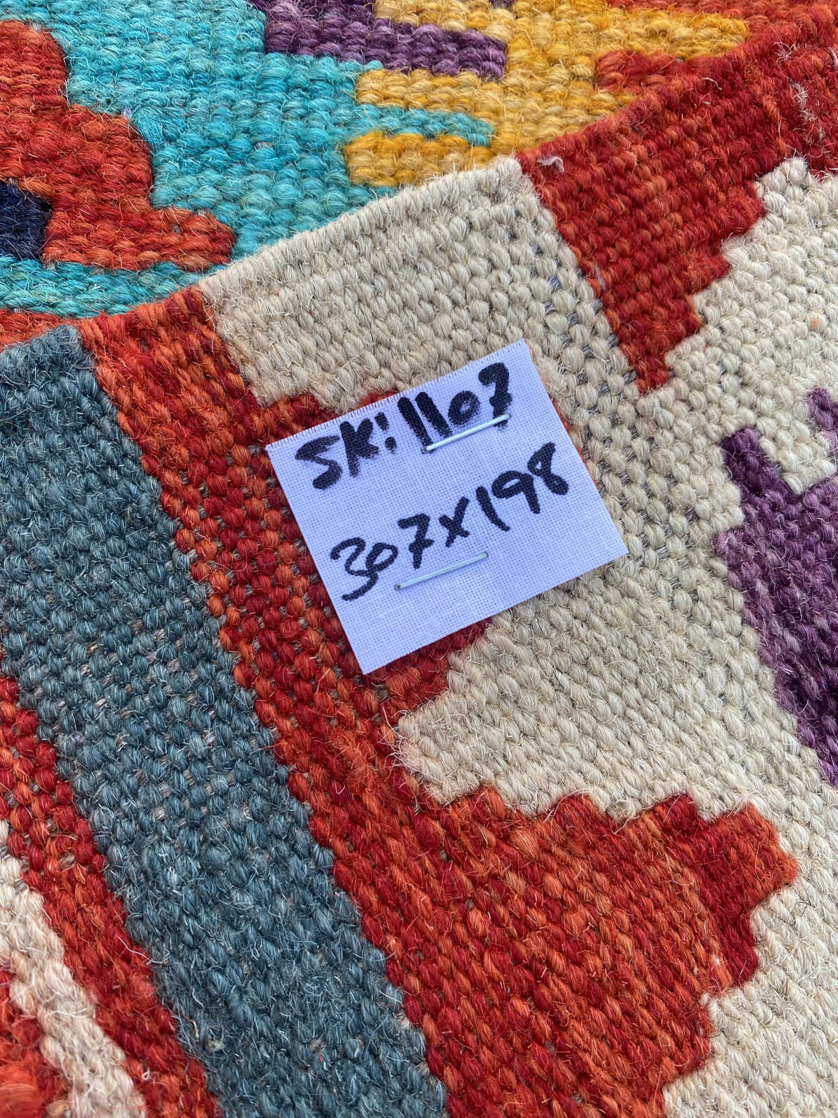 Handmade Flat Weave Kilim Rug  307 cm x 198 cm  SK#1107