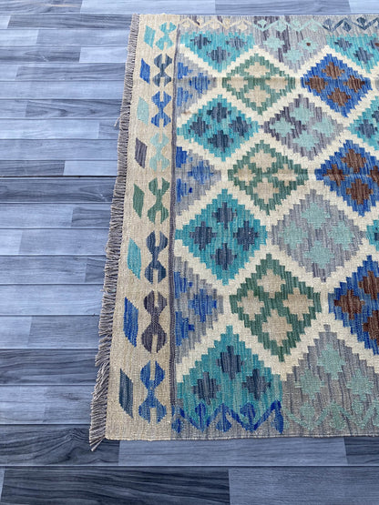 Handmade Flat Weave Kilim Rug ( 243 cm x 165 cm ) SK#1108