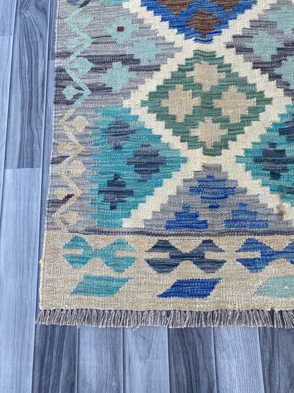 Handmade Flat Weave Kilim Rug ( 243 cm x 165 cm ) SK#1108