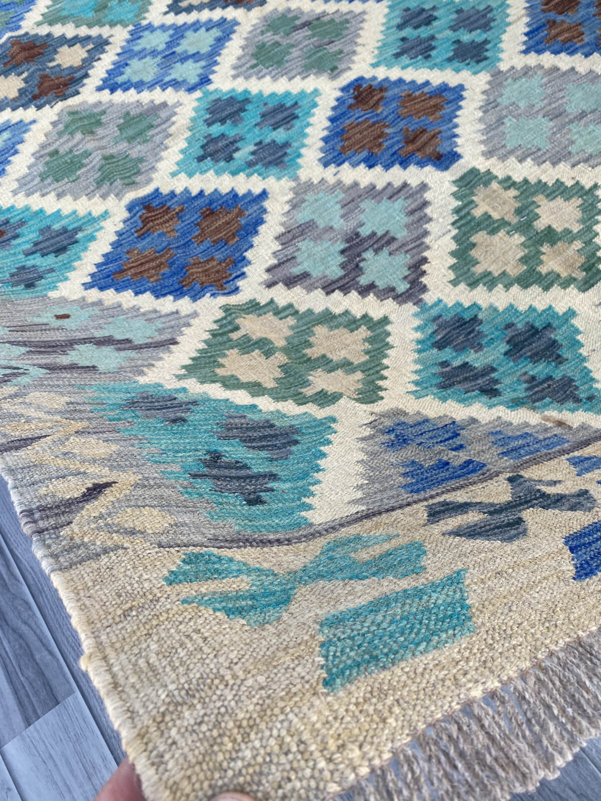 Handmade Flat Weave Kilim Rug  243 cm x 165 cm  SK#1108