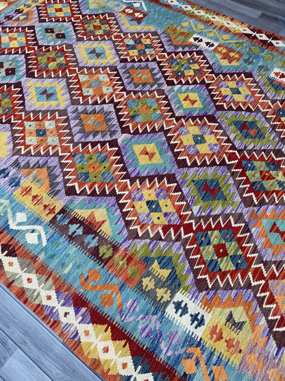 Handmade Flat Weave Kilim Rug ( 300 cm x 212 cm ) SK#1109