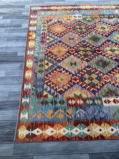 Handmade Flat Weave Kilim Rug ( 300 cm x 212 cm ) SK#1109