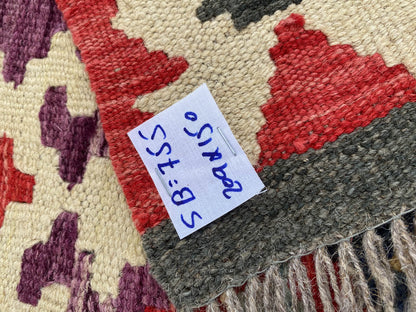 Handmade Afghan Chobi Kilim Rug 209x150 cm KAS#755