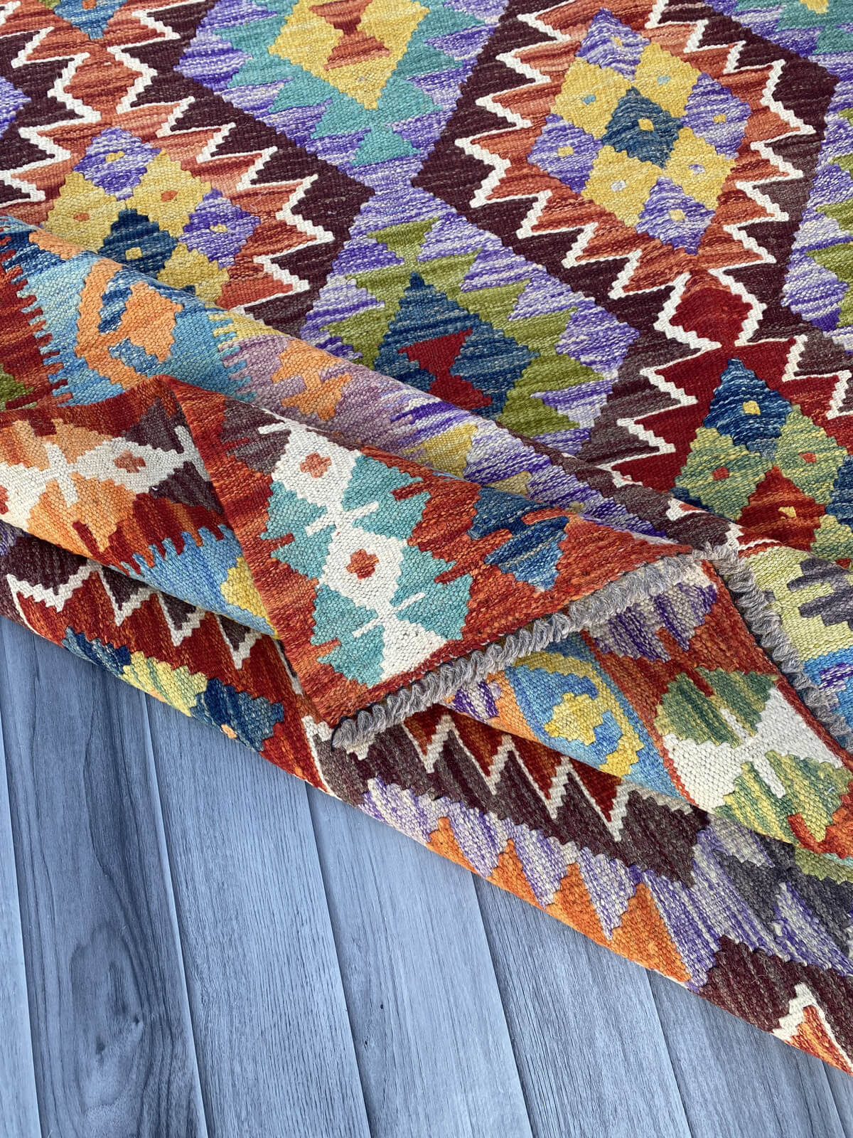 Handmade Flat Weave Kilim Rug ( 300 cm x 212 cm ) SK#1109