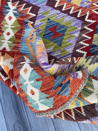 Handmade Flat Weave Kilim Rug ( 300 cm x 212 cm ) SK#1109