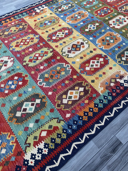Handmade Flat Weave Kilim Rug ( 338 cm x 201 cm ) SK#1110