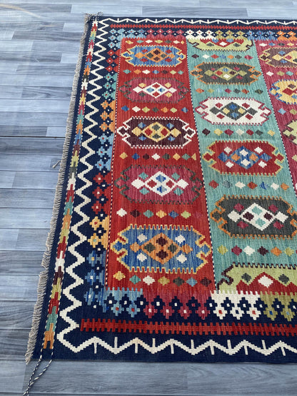 Handmade Flat Weave Kilim Rug ( 338 cm x 201 cm ) SK#1110