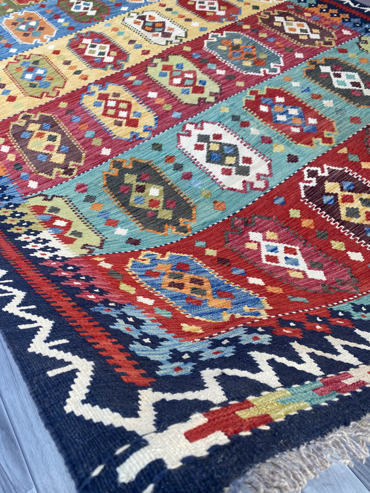 Handmade Flat Weave Kilim Rug  338 cm x 201 cm  SK#1110