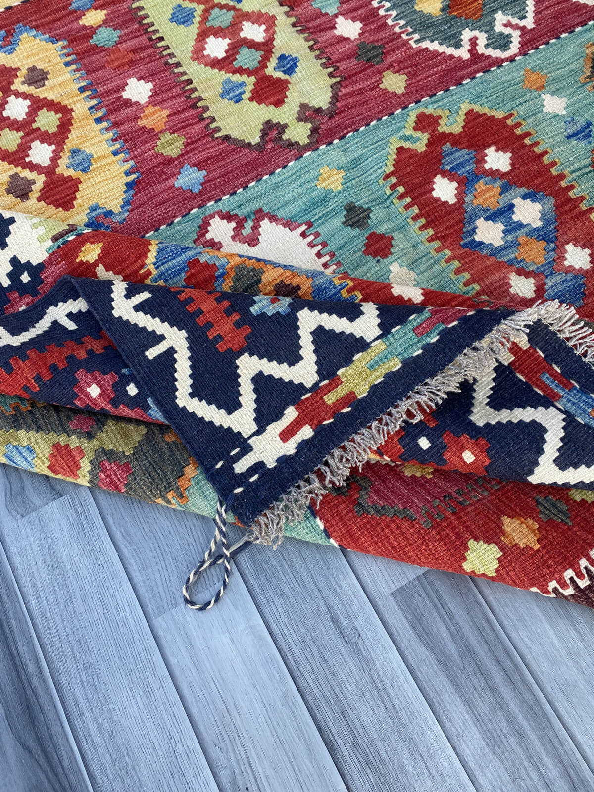 Handmade Flat Weave Kilim Rug ( 338 cm x 201 cm ) SK#1110