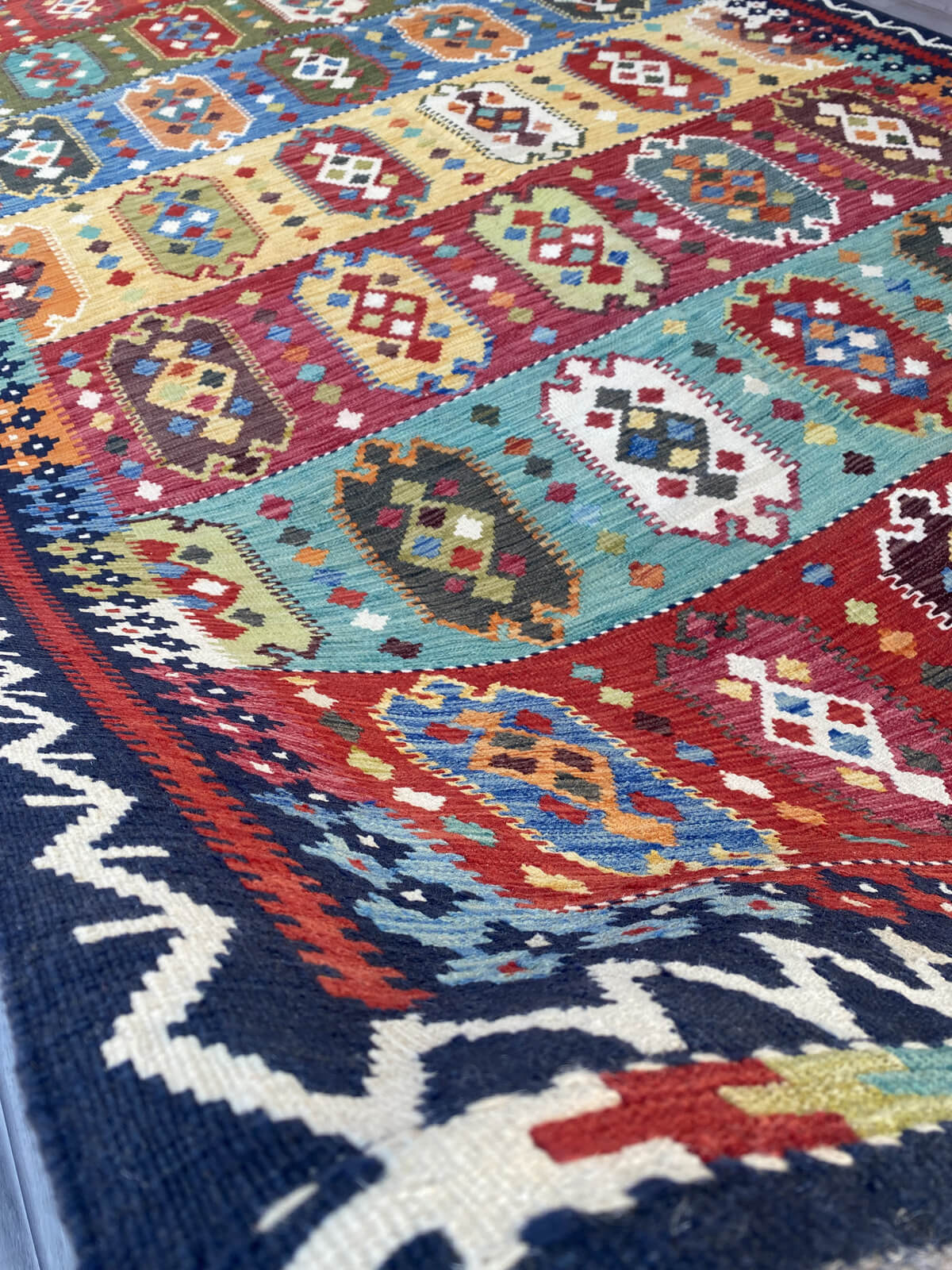 Handmade Flat Weave Kilim Rug ( 338 cm x 201 cm ) SK#1110