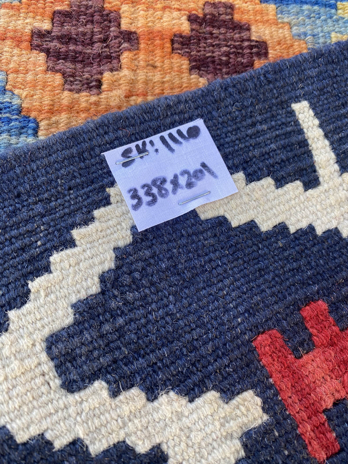 Handmade Flat Weave Kilim Rug  338 cm x 201 cm  SK#1110