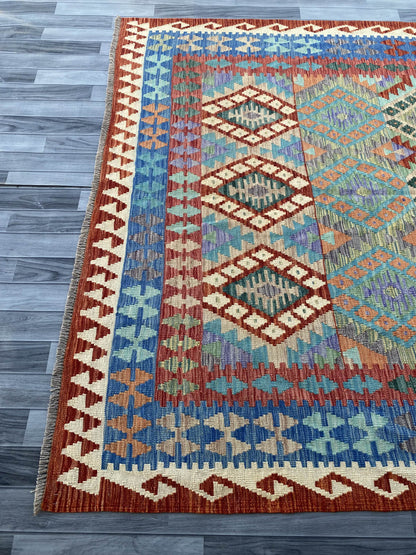 Handmade Flat Weave Kilim Rug ( 297 cm x 206 cm ) SK#1111