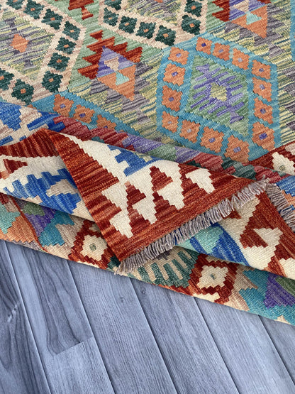 Handmade Flat Weave Kilim Rug ( 297 cm x 206 cm ) SK#1111