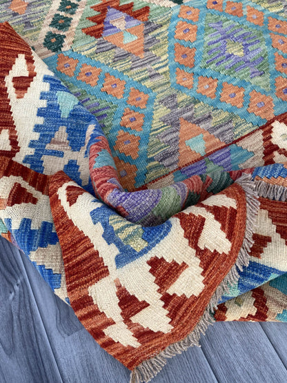 Handmade Flat Weave Kilim Rug ( 297 cm x 206 cm ) SK#1111