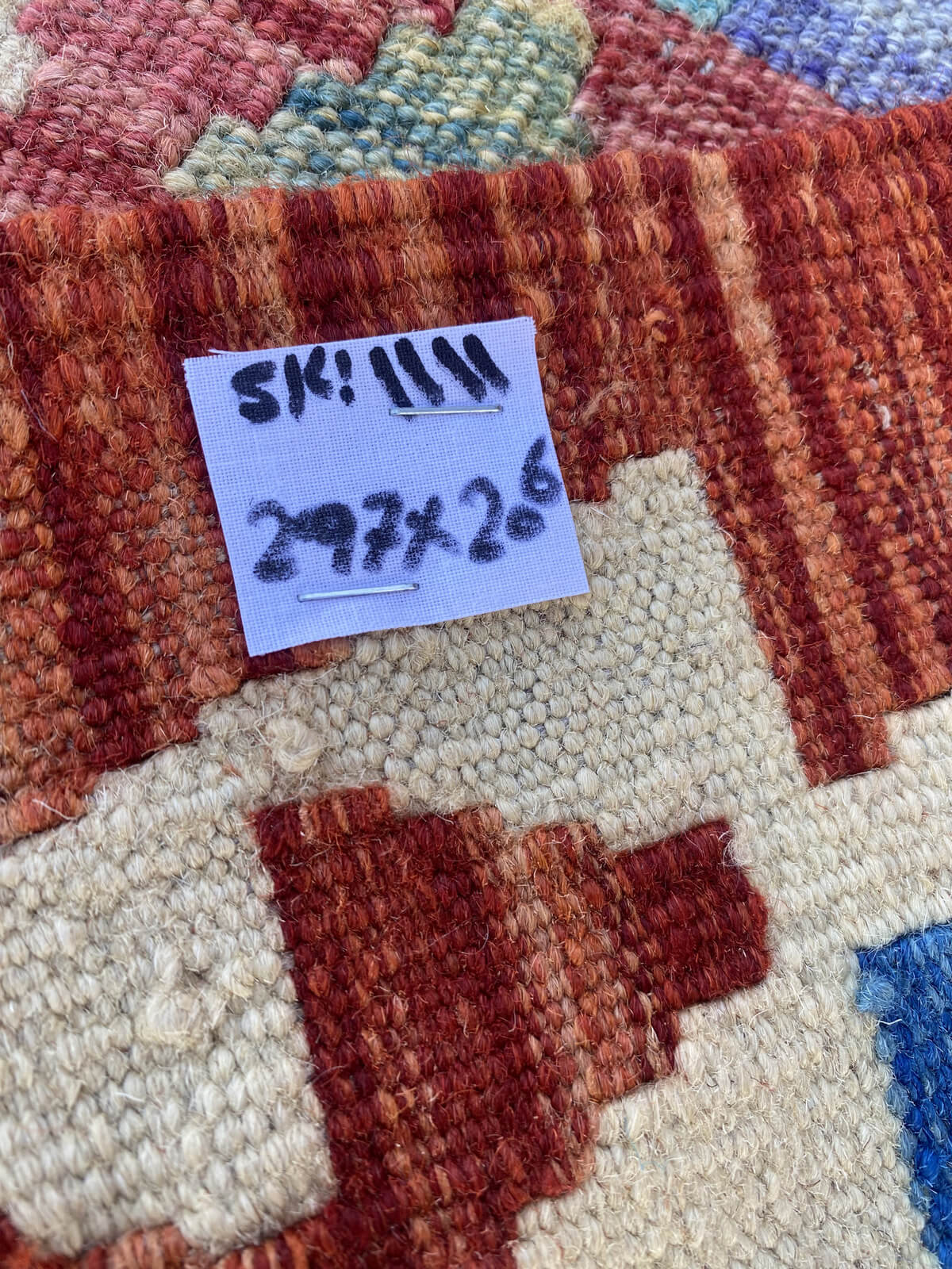 Handmade Flat Weave Kilim Rug 297 cm x 206 cm  SK#1111