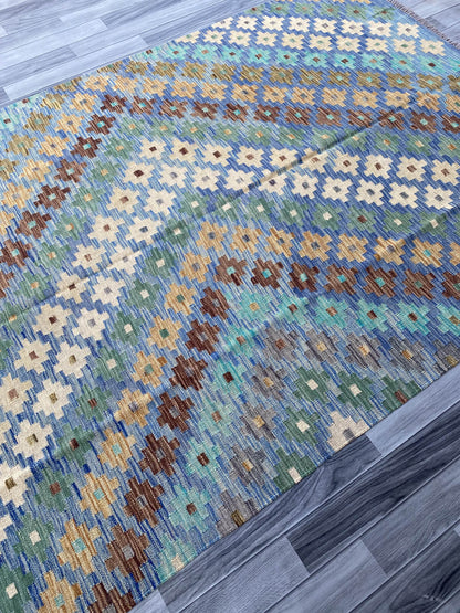 Handmade Flat Weave Kilim Rug ( 238 cm x 167 cm ) SK#1113