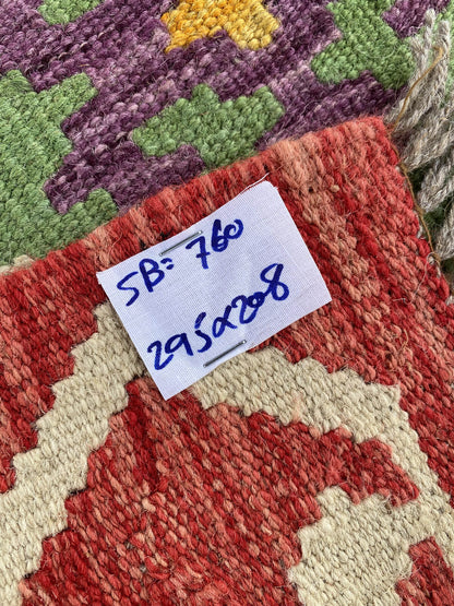 Handmade Afghan Chobi Kilim Rug 295x208 cm KAS#760