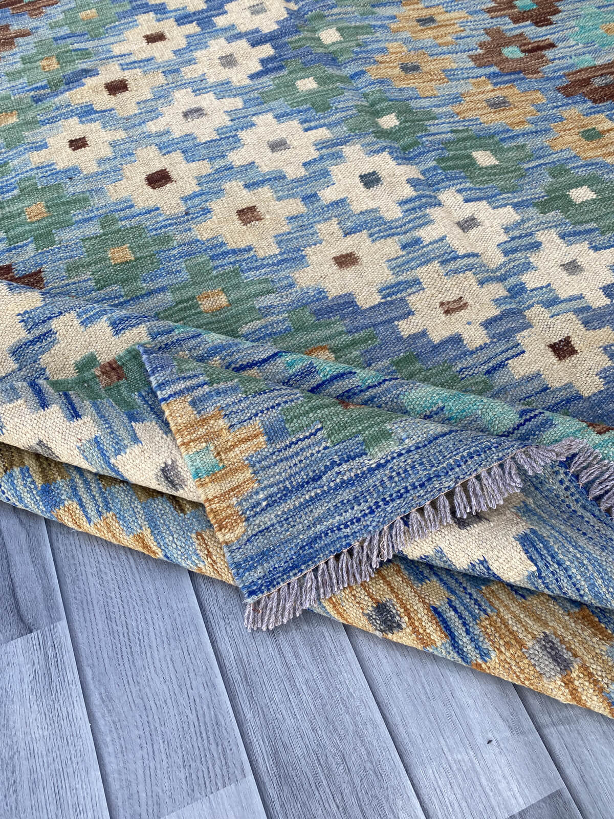 Handmade Flat Weave Kilim Rug ( 238 cm x 167 cm ) SK#1113