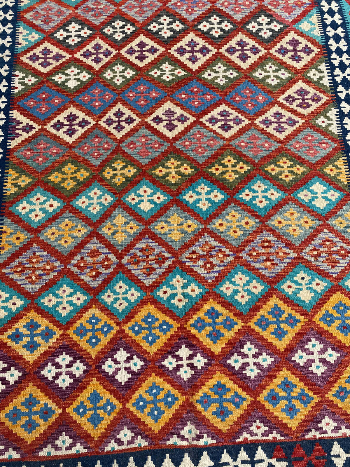 Handmade Afghan Chobi Kilim Rug 310x202 cm KAS#761