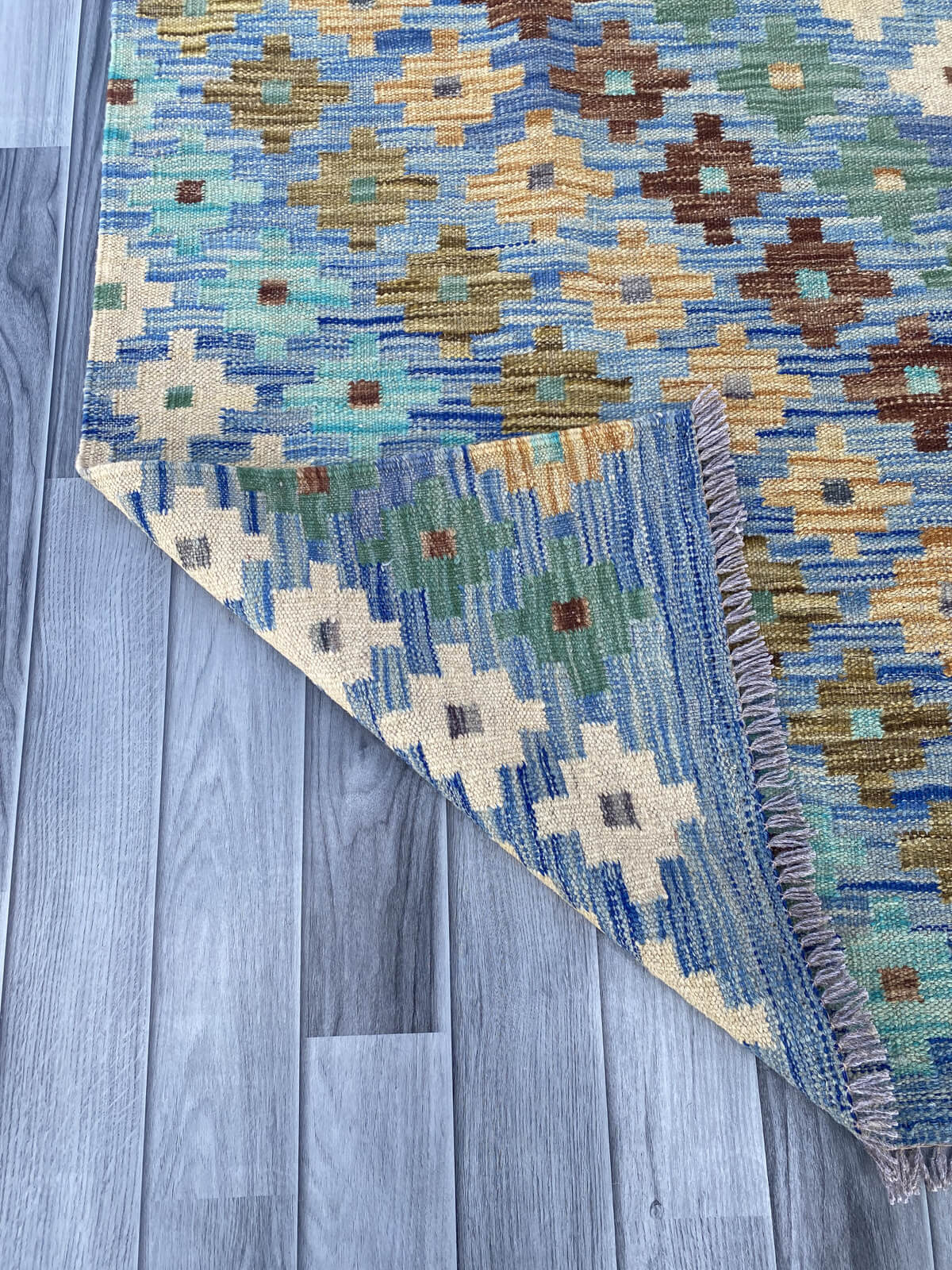 Handmade Flat Weave Kilim Rug ( 238 cm x 167 cm ) SK#1113