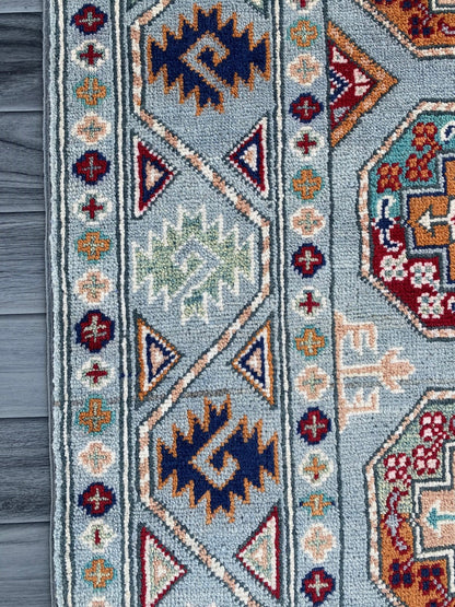 Handmade Traditional Kazak Rug  140 CM x 100 CM ( SS#113)