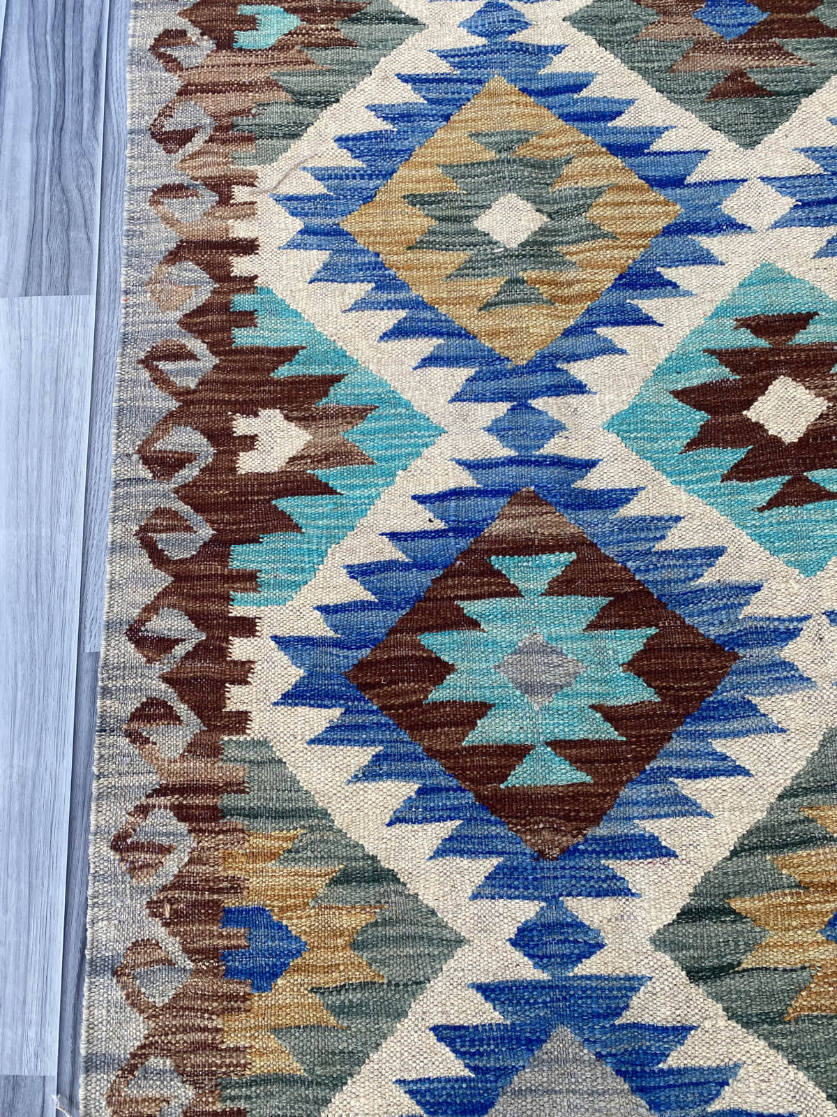Handmade Flat Weave Kilim Rug ( 242 cm x 156 cm ) SK#1114