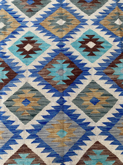 Handmade Flat Weave Kilim Rug ( 242 cm x 156 cm ) SK#1114